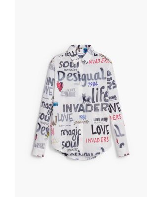 Women's Cotton shirt with letters