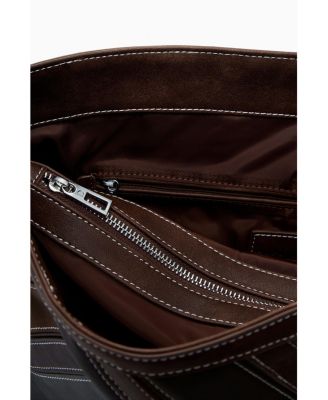 Women's Medium shoulder bag with stitching