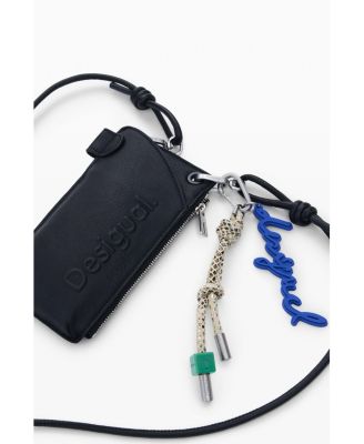 Women's Mobile holder leather-effect logo