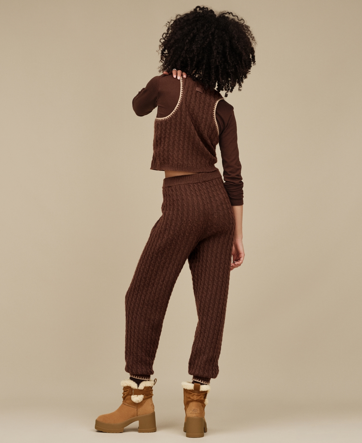 Ugg Women's Lorelai Cable Knit Pants In Multi