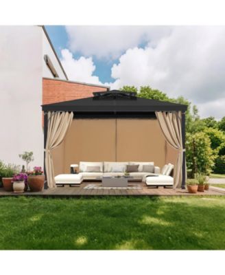 Waterproof Patio Gazebo Curtain Panels for Outdoor Privacy and Comfort