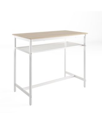 5 Piece Counter Height Table Set with Bar Table and 4 Chairs