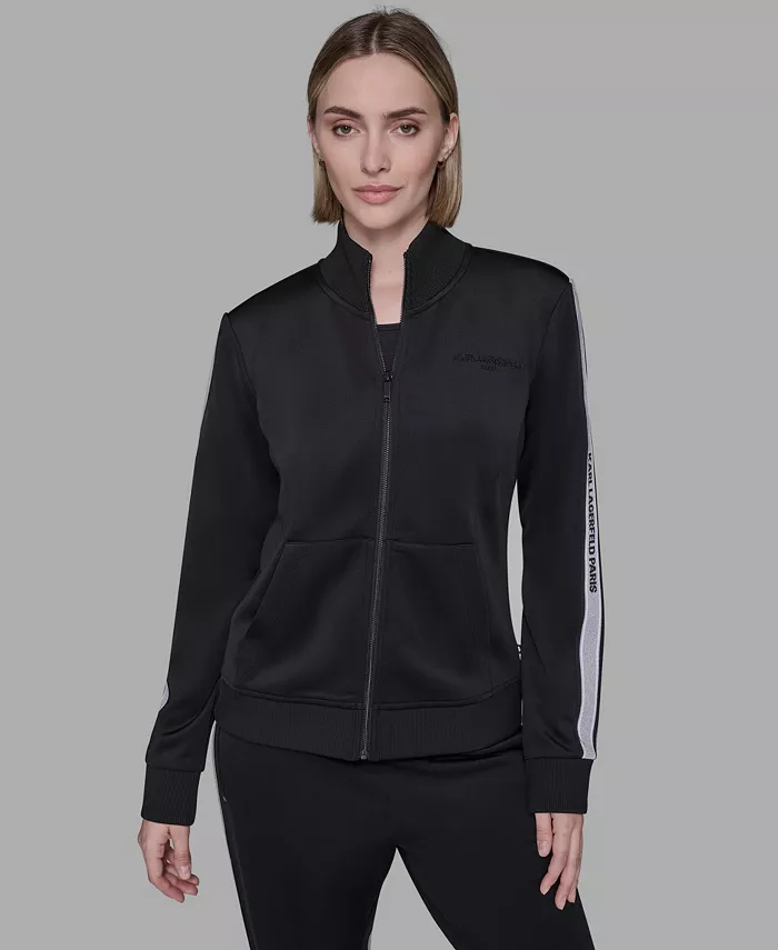 Women's Logo Tape Zip Up Jacket