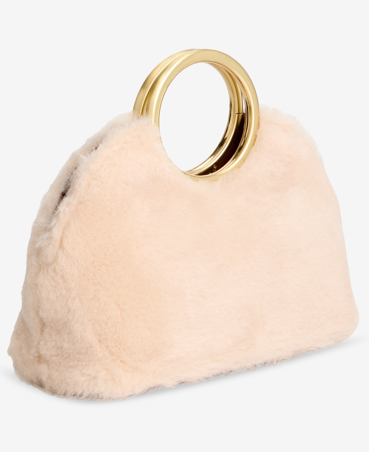 Inc International Concepts Tysha Bangle Faux Fur Handbag, Macy's Exclusive In Neutral