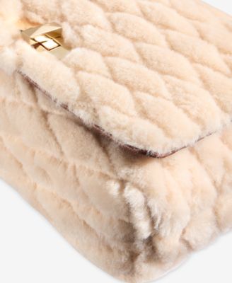Soft Ajae Quilted Faux Fur Handbag, Macy's Exclusive