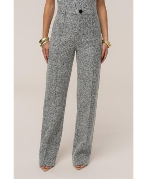 Женские брюки JLUXLABEL Stay Sharp Tweed Trouser, цвет: Серый
