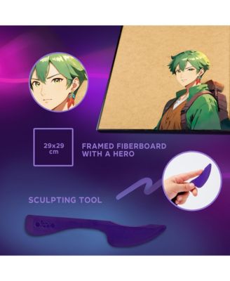 OKTO Air-Dry Clay 3D Painting Kit – MANGA Earth 29x29 (11.4 x 11.4 in)