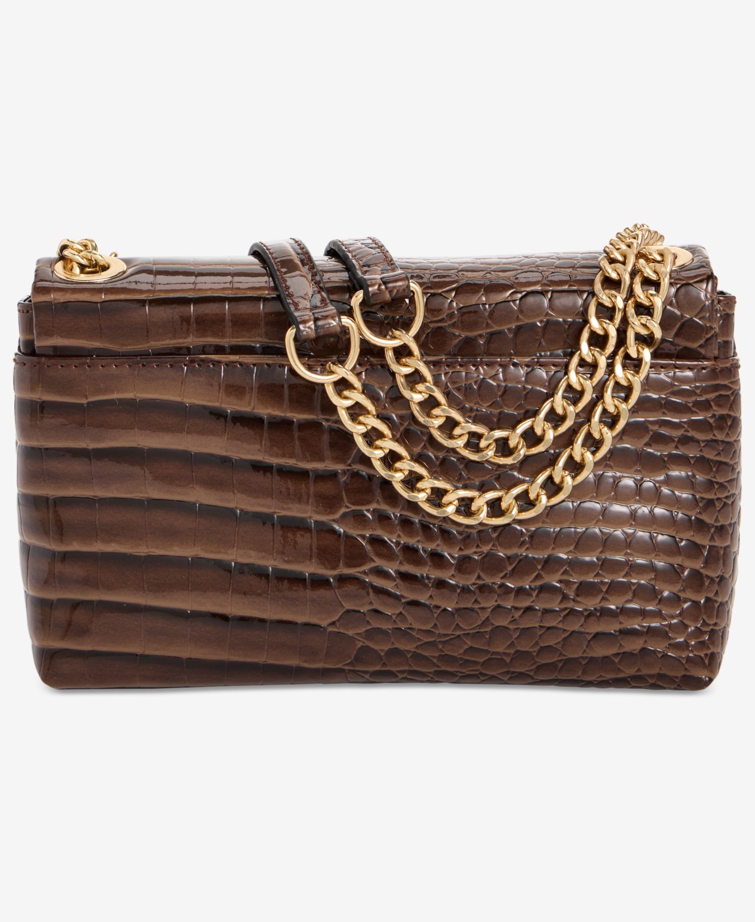 Mini Ajae Croc-Embossed Shoulder Bag