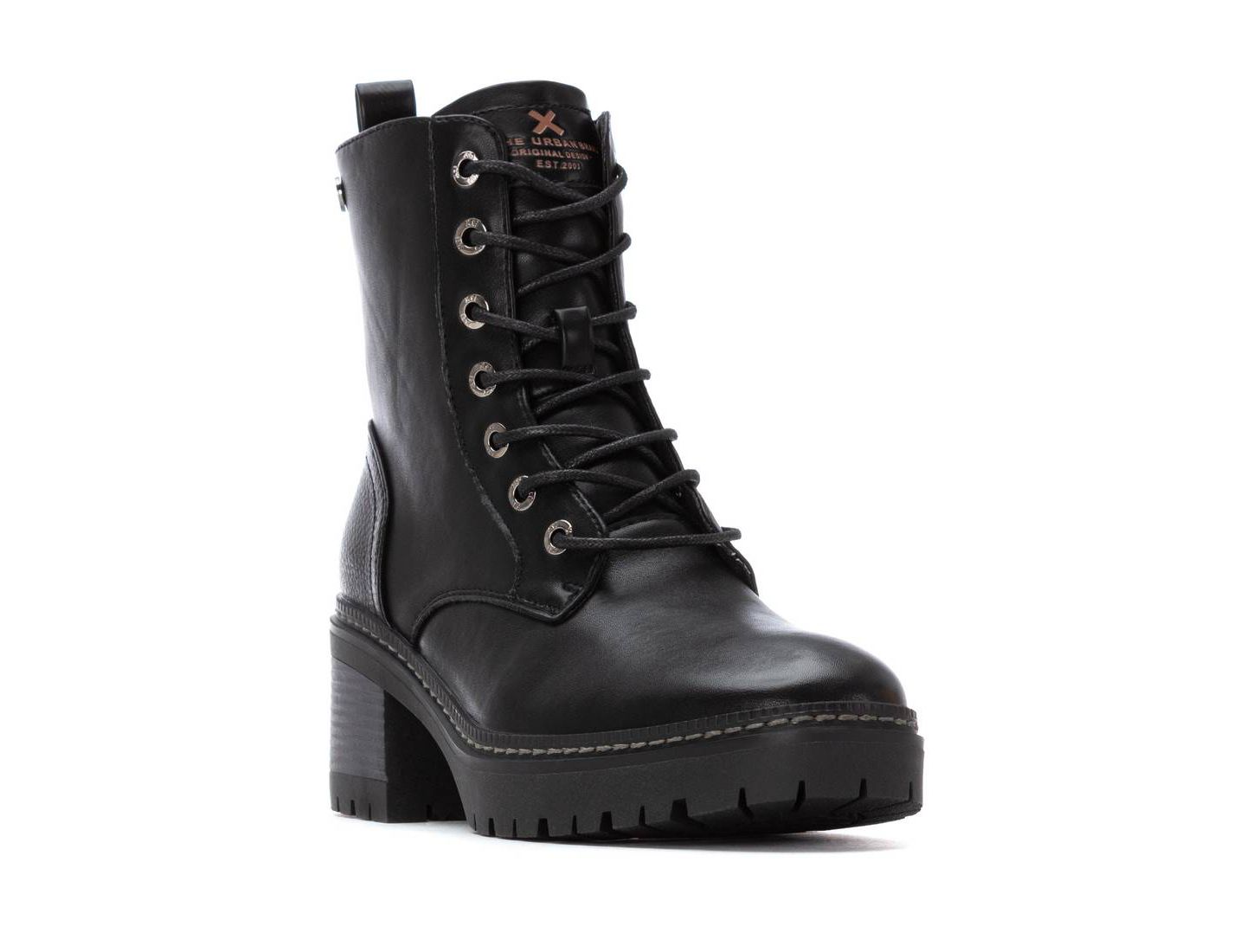 Женские ботинки XTI Combat Booties, цвет: Чёрный — фото 1