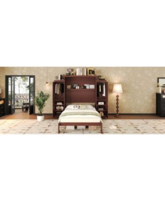 Murphy Bed with Wardrobes & Shelves