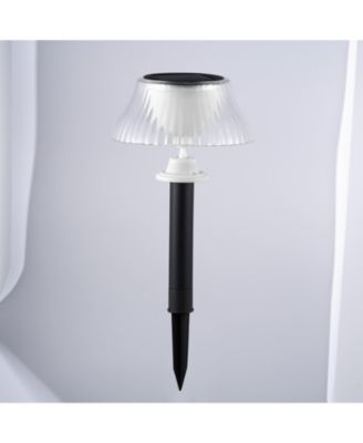 SOLAR-POWERED SCALLOP LED PATH or WALL  LAMP - Set of 2