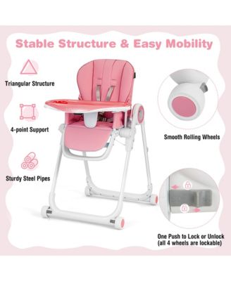 Baby High Chair Foldable Feeding Chair
