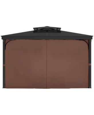 Outdoor Gazebo Curtain Panels Waterproof for Patio and Backyard Privacy