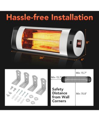 Patio Electric Heater Wall-Mounted Infrared Heater