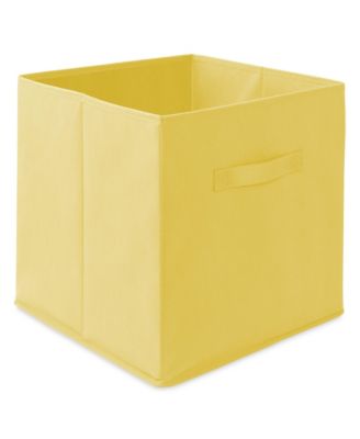 Set of 6 Collapsible Fabric Storage Cube Bins, Beige - 13" Foldable Cloth Baskets for Shelves and Cubby Organizers