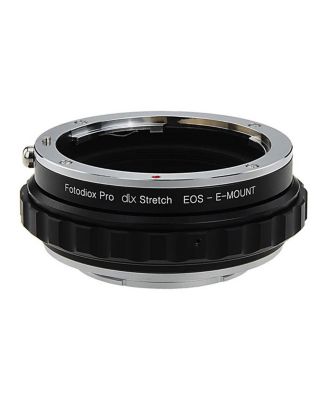 DLX Series Canon EOS (EF/EF-S) D/SLR Lens to Sony Alpha E-Mount Mirrorless Camera Body Stretch Mount Adapter with Macro Focusing Helicoid and