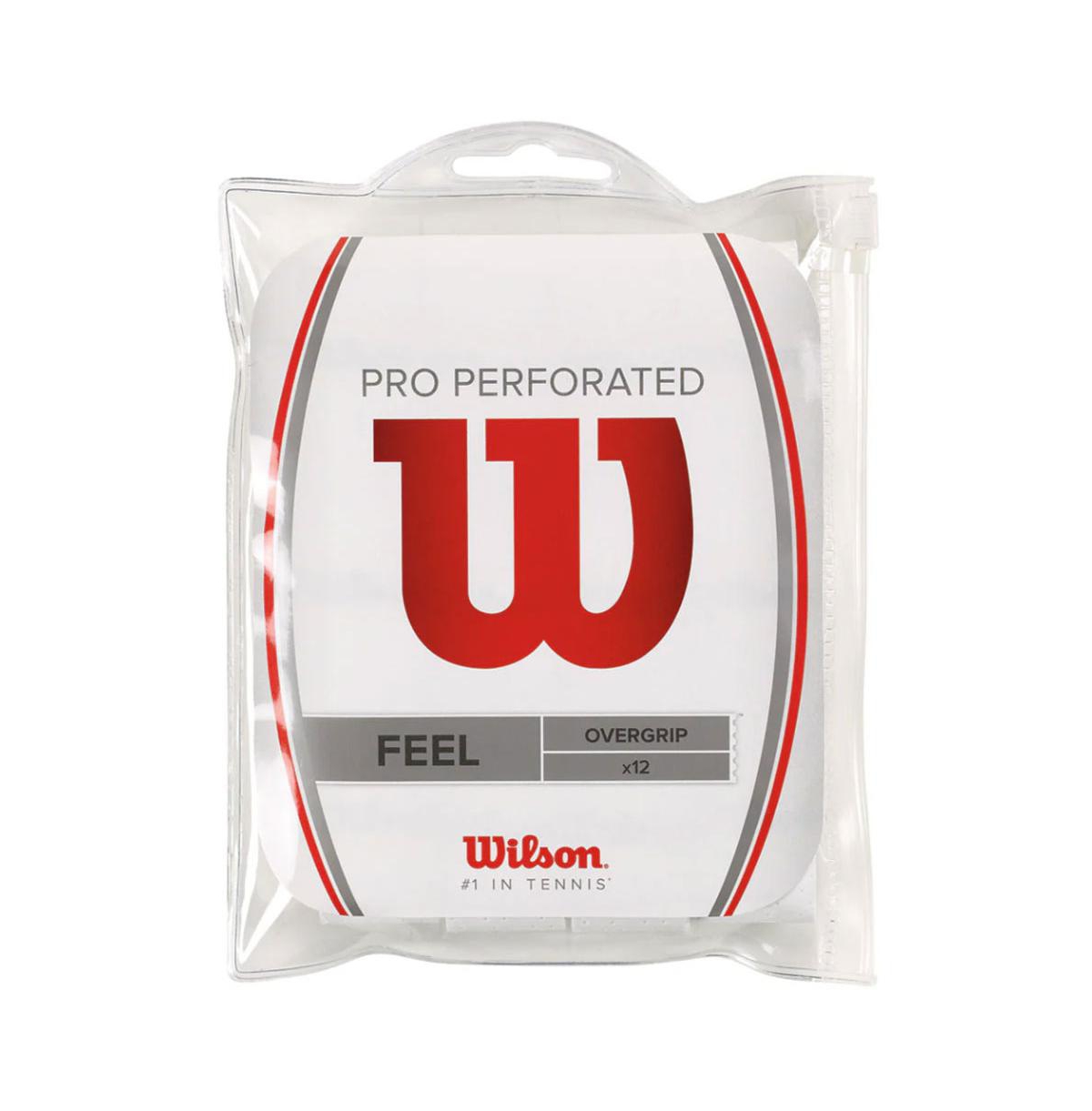 Wilson Pro Perforated White 12-Pack Overgrip - White