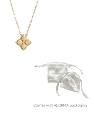 Gold Pointed Clover Necklace