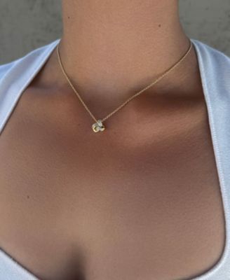 Cubic Zirconia Halo Heart Necklace