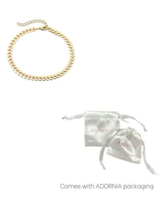 Gold Plated Adjustable Fishtail Chain Anklet