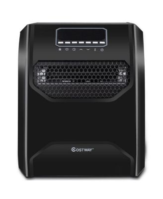 Portable Electric Space Heater 1500W 12H Timer LED Remote Control Room Office