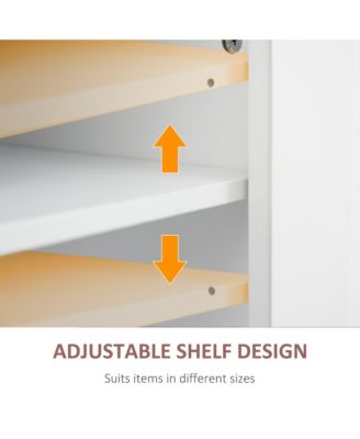 Contemporary Kitchen Storage Cabinet with Large Shelves for Pantry and Dining Essentials