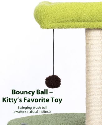 33-Inch 3-Tier Cat Tree – Stable, Scratch-Friendly & Fun Play Tower