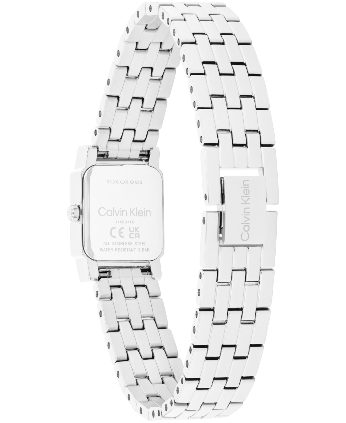 Calvin Klein Women's Poise Silver Tone Stainless Steel Bracelet Watch, 16mm In Metallic