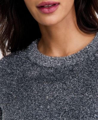 Women's Metallic Crewneck Sweater