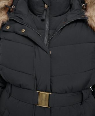 Plus Size Hooded Puffer Coat