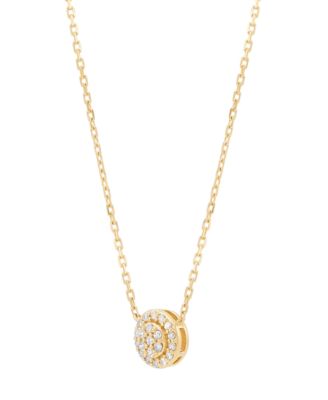 Diamond Necklace (1/10 ct. t.w.) in 14k Yellow Gold