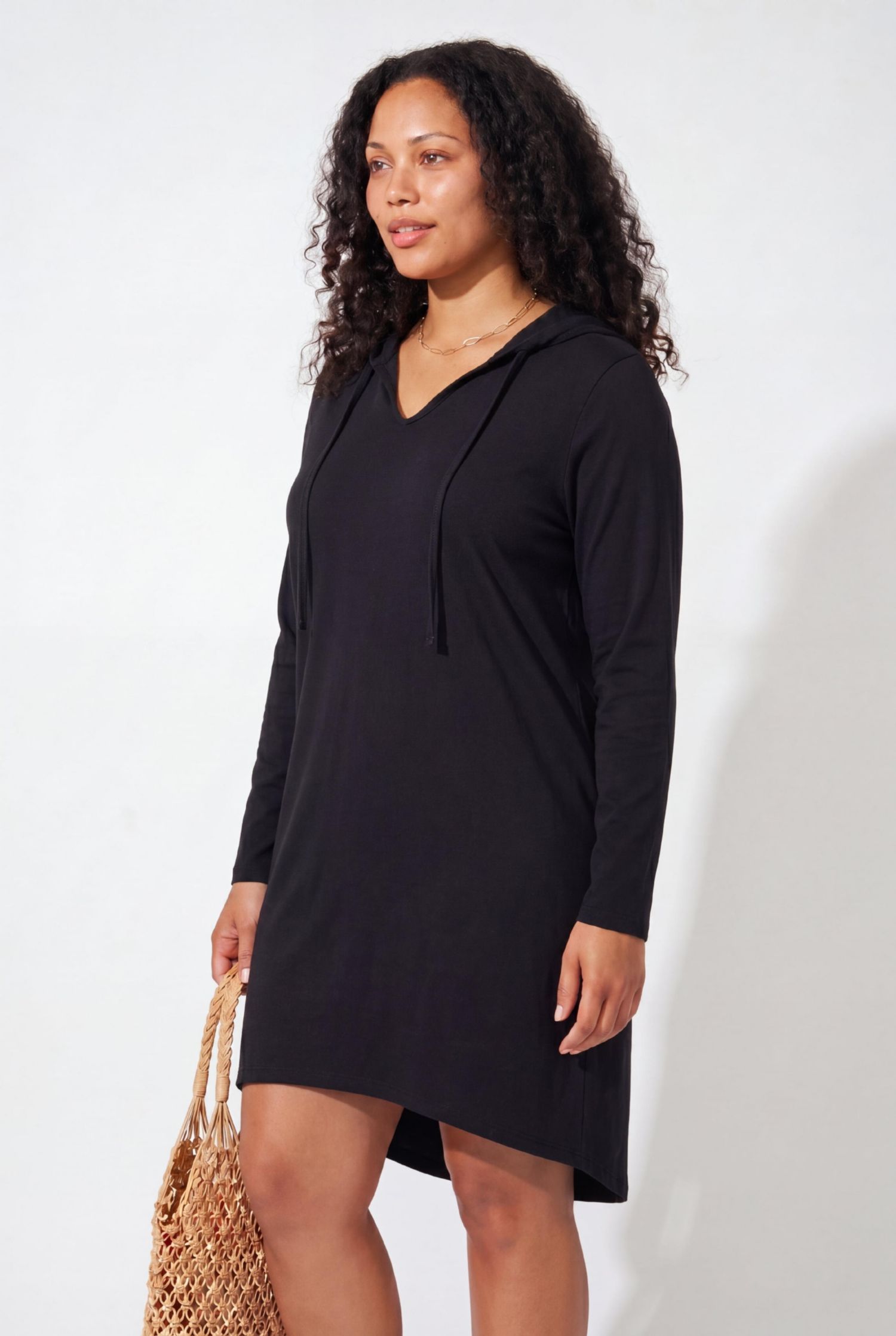 Women's Pack and Go Wrinkle-Resistant Cover Up Hoodie Dress
