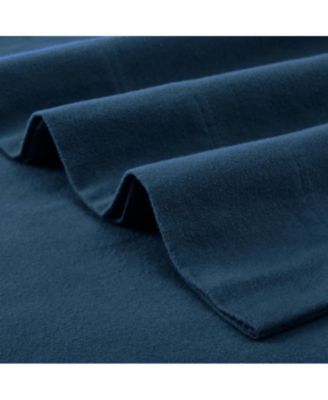 Paisley or Solid Flannel Cotton Deep Pocket Sheet Set