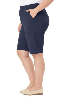 Plus Size 7-Day Knit Bermuda Shorts