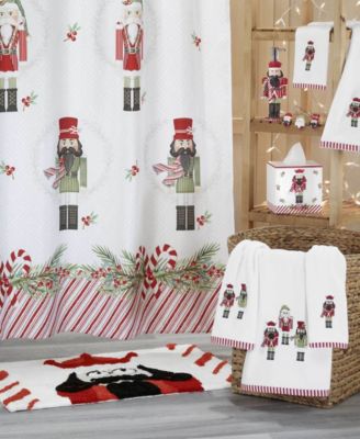 Peppermint Nutcracker Fingertip Cotton 4-Pc. Fingertip Towel Set, 18" x 11"