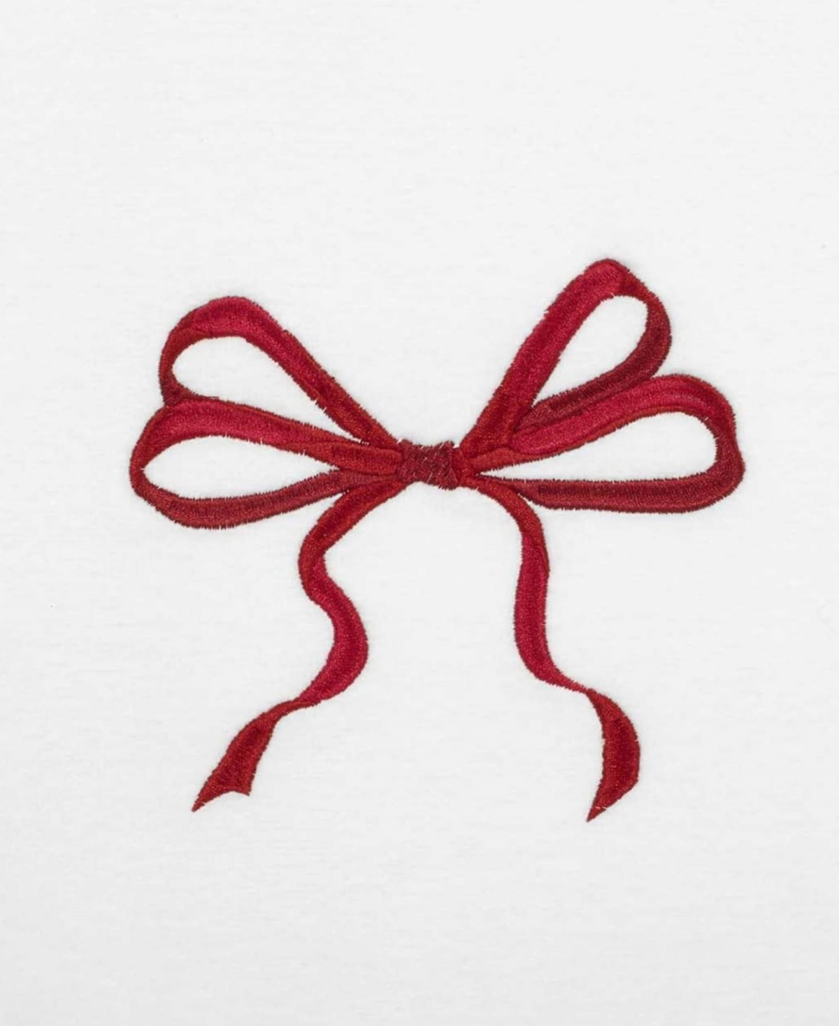 Avanti Christmas Bows Cotton Bath Towel Set, 52" X 27" In White