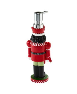 Peppermint Nutcracker Resin Lotion Dispenser