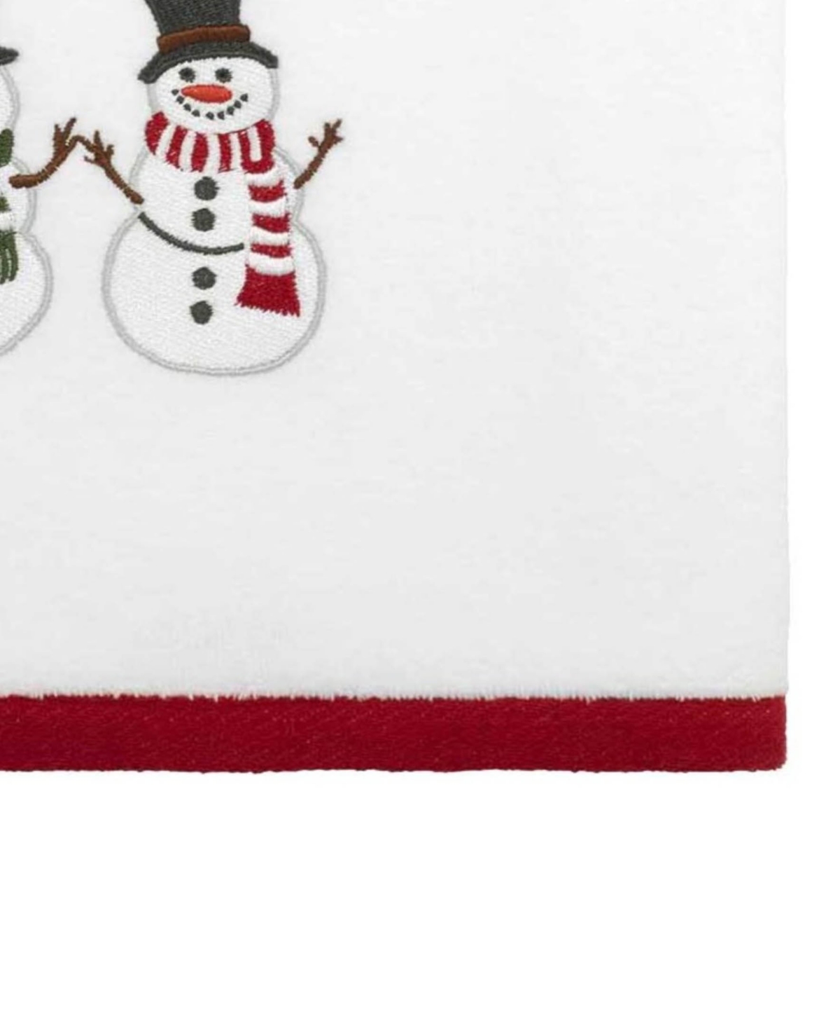 Avanti Winter Snowman Cotton 2-pc. Bath Towel Set, 50" X 27" In White