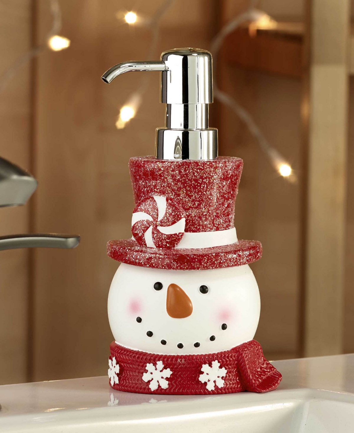 Avanti Candy Snowman Resin Lotion Pump In Multi