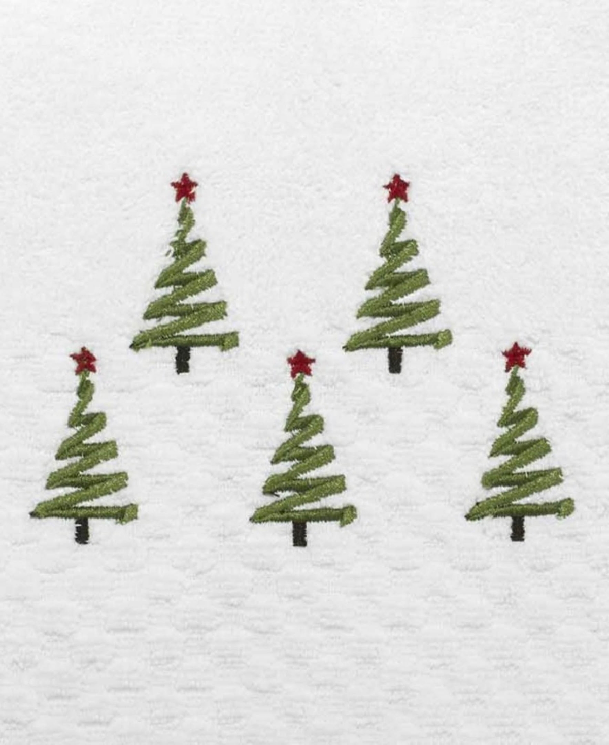 Avanti Ribbon Tree Cotton 2-pc. Hand Towel Set, 28" X 16 In White