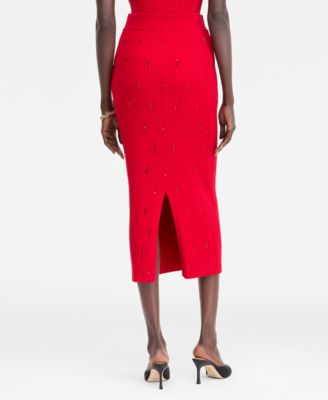 Women's Embellished Sweater Skirt, Macy's Exclusive