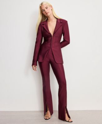 Women's Dolly Joleans Shine Corset Blazer, Regular & Plus Size