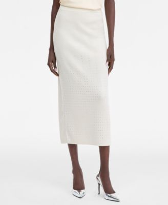 I.N.C. International Concepts - Women's Rhinestone Sweater Skirt