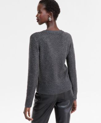 Women's Rhinestone Embellished Sweater, Macy's Exclusive