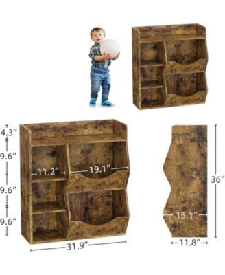 Toy Storage Multi-Tier Bookshelf – Organizer for Books & Toys, Ideal for Game Rooms and Children's Rooms, Unisex Design