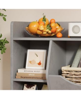 Toy Storage Shelf and Multi-Tier Bookshelf for Kids  Rooms