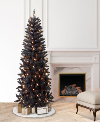 Puleo 7' Pre-Lit Artificial Carson Pine Tree