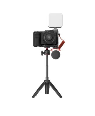 simorr Vigor VK-50 Vlog Tripod Kit with Vibe P96 Video LED Light, Wave S1 Lite Microphone