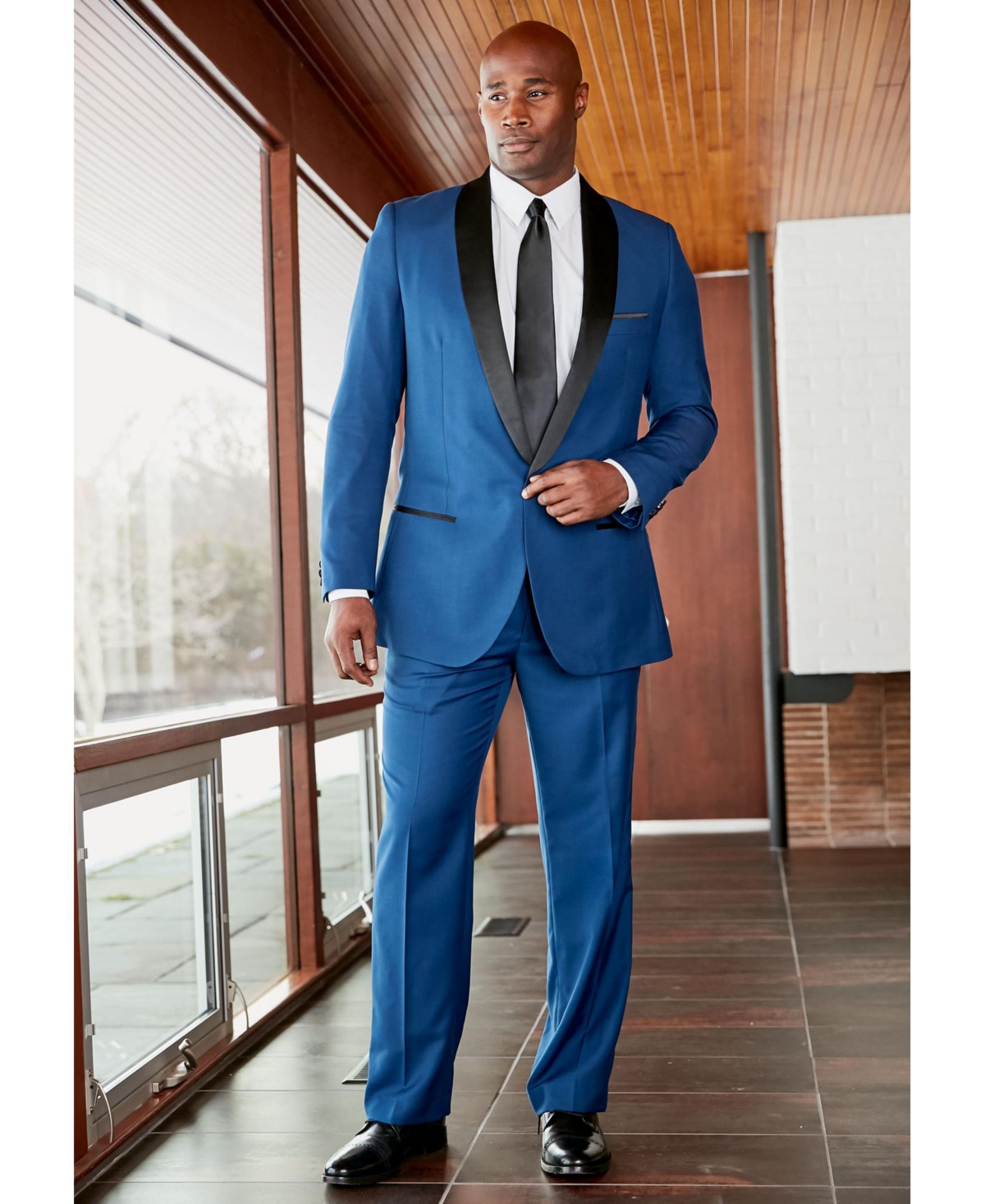 KingSize Men's Ks Signature Plain Front Tuxedo Pants