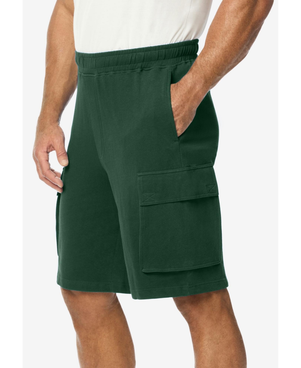 KingSize Men's French Terry Cargo Shorts